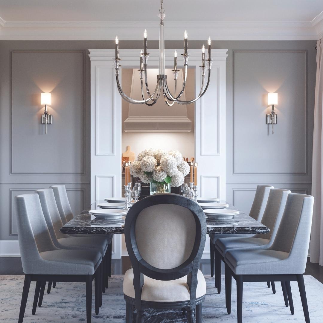 Beautiful dining room lighting